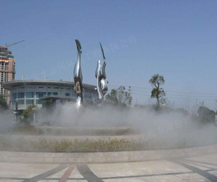 休閑廣場造景、降溫