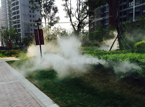 住宅小區(qū)景觀造霧