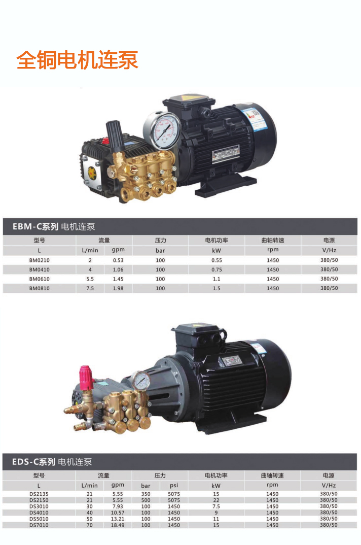不銹鋼高壓電機(jī)連泵