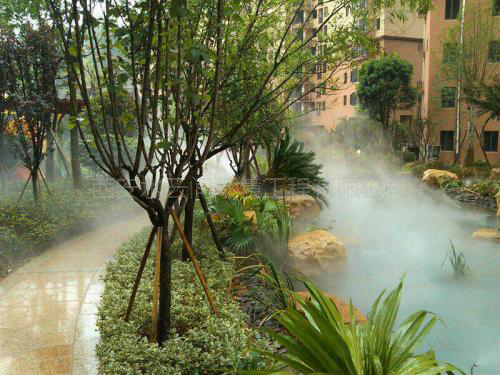 噴霧造景在園林景觀中的藝術(shù)表現(xiàn)手法